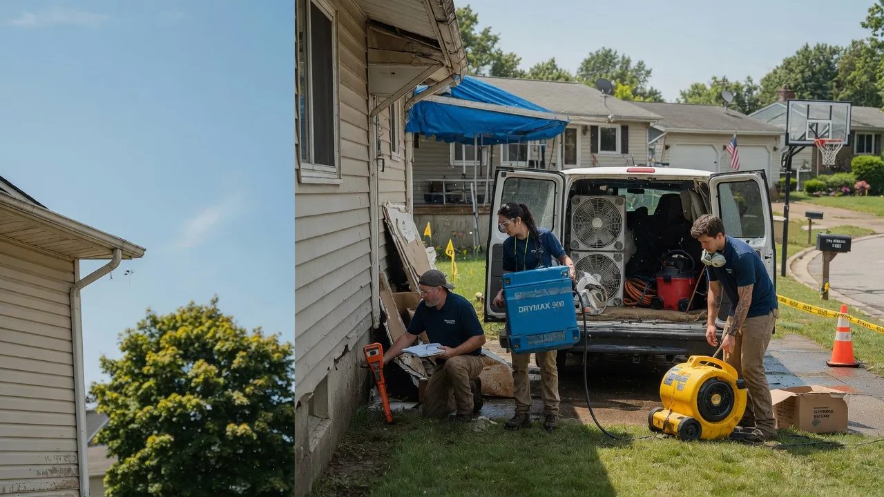Ceiling Leak Cleanup in Harrington Park, NJ near me